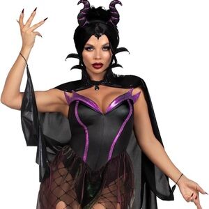 Leg Avenue Evil Enchantress Maleficent inspired Halloween Costume size X Small